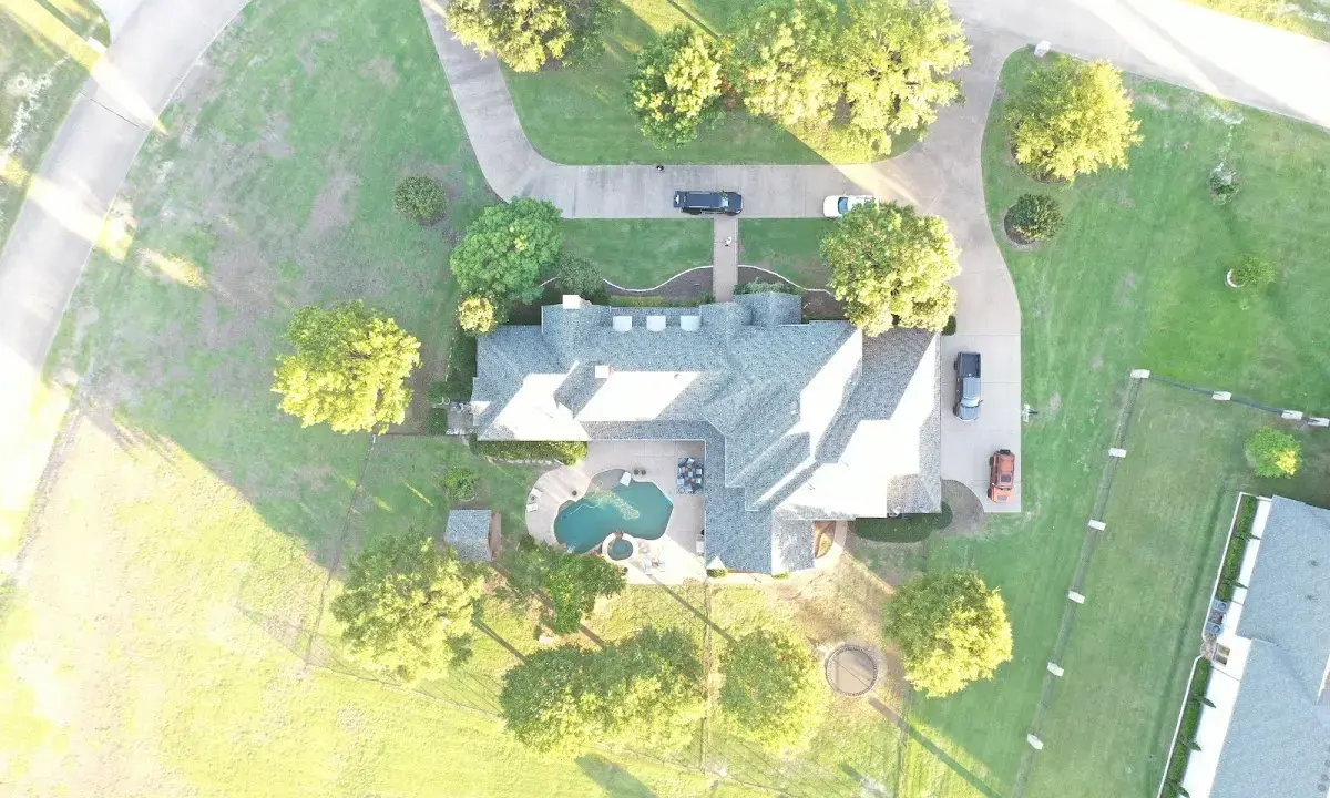 New shingle roof installation on a home in Sandy Oaks